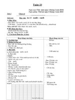 Giáo án các môn học lớp 1 - Tuần dạy 23 năm học 2010