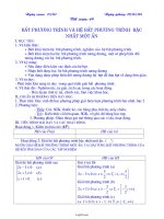 Giáo án Đại số 10 NC tiết 49: Bất phương trình và hệ bất phương trình bậc nhất một ẩn