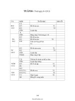 Giáo án môn học lớp 1 - Tuần dạy 16 năm 2008