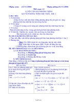 Giáo án Đại số 10 NC tiết 33: Luyện tập giải phương trình qui về phương trình bậc nhất, bậc 2