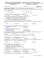 Kiểm tra học kỳ 2 môn Công nghệ Lớp 12 (Mã đề 357) - Năm học 2018-2019 - Trường THPT Trần Quang Diệu