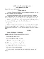 ĐỀ ÔN TẬP TV LỚP 3 SỐ 5