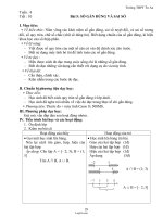Giáo án Đại số 10 NC Bài 5: số gần đúng và sai số