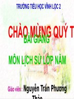 Lịch sử lớp 5: Bình tây đại nguyên soái Trương Định