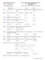Đề thi thử Toán THPT Quốc gia 2021 lần 2 trường THPT Quảng Xương 1 - Thanh Hóa - TOANMATH.com