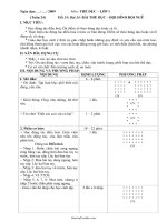 Bài soạn môn Thể dục lớp 1 - Bài 24: Bài thể dục – đội hình đội ngũ