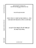Phân tích và thiết kế hệ thống g PON cho khu đô thị bằng công cụ hỗ trợ 