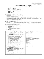 Giáo án Toán lớp 2 - Bài: Ngày - Tháng