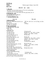 Giáo án Lớp 1 Tuần 11