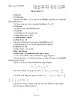 Giáo án Vật lý lớp 11 - Tiết 60: Bài tập