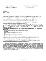 The second qualifiedtest (time: 45 minutes) - Trường THPT Trường Chinh