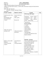 Bài soạn môn học Tiếng Anh 11 - Period 4 - Unit 1: Friendship - Section B: speaking