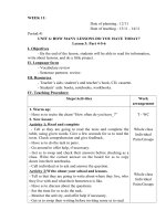 Giáo án tuần 11- GV tiếng anh Lê Thị Hường