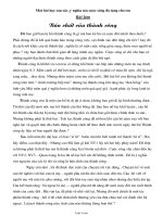 Giáo án môn Ngữ văn khối 11 - Một bài học sâu sắc, ý nghĩa mà cuộc sống đã tặng cho em