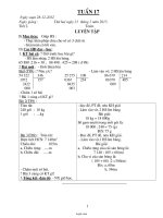 Giáo án tổng hợp môn lớp 4 - Tuần số 17 năm 2013