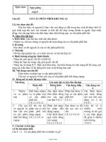 Giáo án Công nghệ 11 - Chủ đề: Cơ cấu phân phối khí (tiết 33)