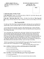 Đề kiểm tra học kì I - Môn Tiếng Việt lớp 4 - Học kì 1