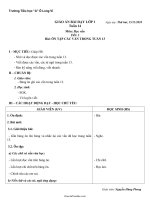 Kế hoạch giảng dạy lớp 1 - Tuần 14 môn Học vần - Bài: Ôn tập các vần trong tuần 13