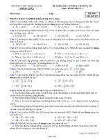 Đề kiểm tra 45 phút chương III môn: Hình học 11 - Mã đề 357