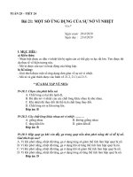 Vật lí 6-Bài: MỘT SỐ ỨNG DỤNG CỦA SỰ NỞ VÌ NHIỆT