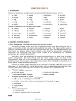 Bài soạn Tiếng Anh 11 - Practice test 15