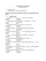 bt anh văn thcsthpt sương nguyệt anh