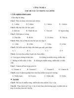 CHỦ ĐỀ NẤU ĂN TRONG GIA ĐÌNH