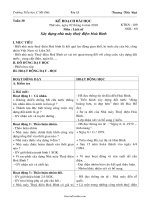 Giáo án Lịch sử lớp 5 - Tiết 30: Xây dựng nhà máy thuỷ điện Hoà Bình - Trương Tiến Đạt - Trường Tiểu học 