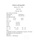 Đề kiểm tra cuối năm 2017-2018 - môn Tiếng Việt lớp 1G