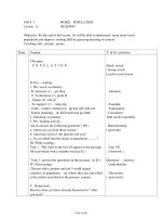 Bài soạn Tiếng Anh 11 - Unit 7: Word population