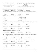 ĐÊ 7   đề THI THỬ TOÁN 12 CHUẨN đề MH 2021 (NEW) 