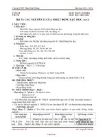 Giáo án Vật lí 10 Tiết 56 Bài 33: Các nguyên lí của nhiệt động lực học (tiết 2)