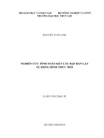 Nghiên cứu tính toán kết cấu đập bản lật tự động hinh thức mới 