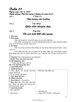 Bài soạn các môn khối 4 - Tuần 27 năm học 2010