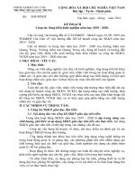 Kế hoạch triển khai viết sáng kiến kinh nghiệm năm học 2019-2020