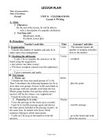 Bài soạn môn học Tiếng Anh lớp 11 - Unit 8: Celebrations - Lesson 4: Writing