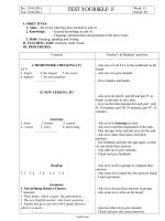 Test YourSelf F - Week 15 - Năm học 2012-2013