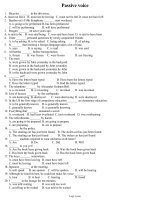 Tiếng Anh 11 - Passive voice