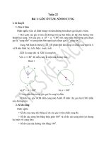 Tuần 22. Bài 1: GÓC Ở TÂM. SỐ ĐO CUNG (BẤM VÀO ĐÂY ĐỂ ...