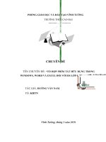 chuyen de tin trường thcs thượng trưng