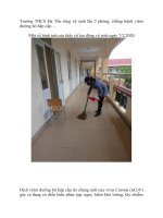 Trường THCS Đa Tốn tổng vệ sinh lần 2 phòng, chống bệnh viêm đường hô hấp cấp…