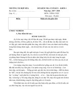 Đề kiểm tra học kỳ I môn Tiếng Việt Lớp 4