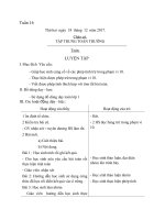 Giáo án tuần 16_Lớp 1D_GV: Nguyễn Thị Bích Thủy