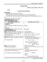 Giáo án Tổng hợp môn học lớp 4 - Tuần dạy 30 năm học 2013