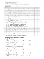 ĐỀ CƯƠNG ÔN TẬP HỌC KÌ II TOÁN 6 (năm học 2017-2018)