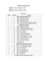 Phân phối chương trình tin học lớp 4