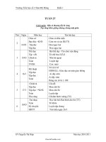 Giáo án dạy học khối 1 - Tuần 27 - Trường Tiểu học số 2 Hoà Mỹ Đông