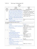 Giáo án Lớp 4 - Tuần 10