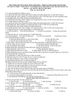 ĐỀ CƯƠNG ÔN TẬP GIỮA HỌC KỲ II - CÁC MÔN KHỐI 12