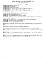 Đề kiểm tra giữa kỳ 1 môn Toán 6 năm học 2020 - 2021